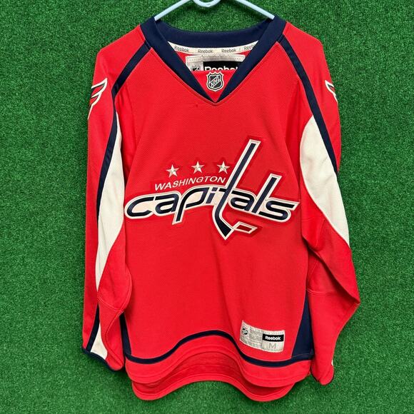 2011 Washington Capitals Daniel Wideman #6 Red & Blue Sz Medium Jersey UNISEX - Picture 1 of 4